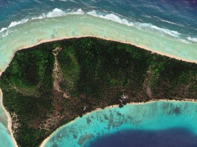 Jeh Island has grown by 13 per cent in the past 50 years, researchers have found, correlating with increasing sea-levels.