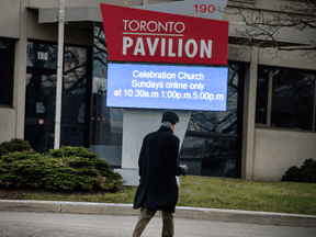 The Toronto International Celebration Church filed a lawsuit this month challenging Ontario rules that limited congregants to 10 people or less.