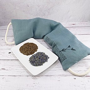 Linen microwavable neck wrap, lavender heating pad - ScentOfLand