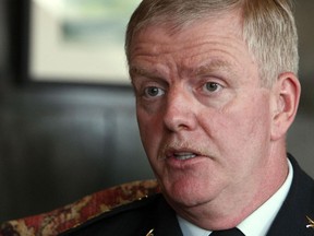 File photo of retired general Rick Hillier. Hillier, who heads a new advisory council of retired military commanders formed by the Ukrainian World Congress.