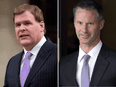 Former Conservative cabinet minister John Baird and Nigel Wright, former chief of staff to Stephen Harper.