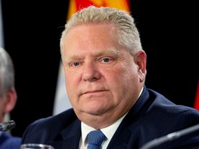 Ontario Premier Doug Ford is seen after a meeting with Canada's provincial premiers in Toronto, Ontario, Canada December 2, 2019.