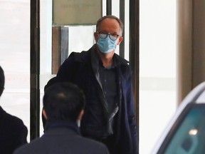 Peter Ben Embarek, a member of the World Health Organisation (WHO) team tasked with investigating the origins of the coronavirus disease (COVID-19), leaves his quarantine hotel in Wuhan, Hubei province, China January 28, 2021.