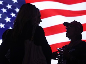 Republican supporters attend a run-off election night party at Grand Hyatt Hotel in Buckhead January 5, 2021 in Atlanta, Georgia.