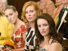 Sarah Jessica Parker, Kristin Davis, and Cynthia Nixon in Sex and the City.