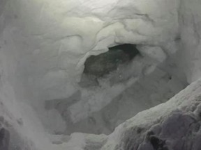 After overtaking his companions, the 17-year-old got lost in the mountains, prompting the teen to build a snow cave, where he had stayed for about five hours until a rescue team arrived.
