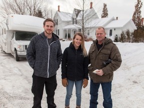 Mike Holmes, Michael Holmes Jr., Sherry Holmes: “Don’t forget to clear away exhaust pipes, plumbing lines, and fire hydrants when you’re out shovelling.”