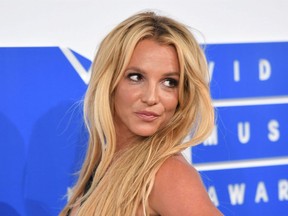 This file photo taken on August 28, 2016 shows singer Britney Spears arrives for the 2016 MTV Video Music Awards at Madison Square Garden in New York.