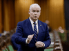 Conservative Party leader Erin O’Toole speaks during question period in the House of Commons on Wednesday, Feb. 24, 2021.