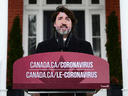 Prime Minister Justin Trudeau holds a news conference at Rideau Cottage in Ottawa on Tuesday, Feb. 2, 2021, to provide an update on the COVID-19 pandemic.