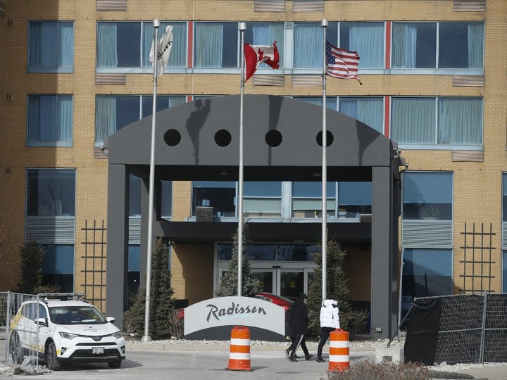  The Radisson Hotel on Dixon Rd. is a COVID holding centre for people coming back on flights from abroad through Pearson International Airport.