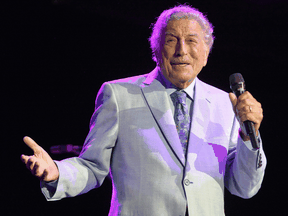 Tony Bennett performs during a concert on August 8, 2019 in Everett, Massachusetts. Bennett's family was encouraged by his doctor to keep him singing and performing as long as he enjoyed it, despite his Alzheimer's diagnosis.