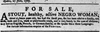 An ad published in the Quebec Gazette on July 5, 1787.