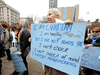 A rally in support of support of medically assisted dying, in Toronto on October 15, 2014.