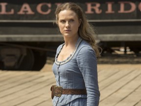Actress Evan Rachel Wood portrays Dolores in HBO’s “Westworld.”