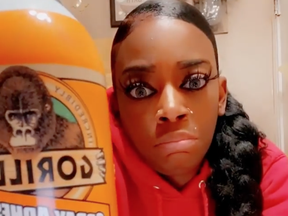 Tessica Brown revealed in a video that she used Gorilla Glue as hairspray. "Bad, bad, bad idea."