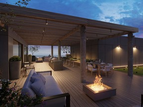 The Carvalo’s rooftop garden includes a wine-tasting bar and a dog run. A dog spa with shower room is available on the ground floor.