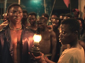 Koné Bakary (left) spins a compelling story in Night of the Kings.