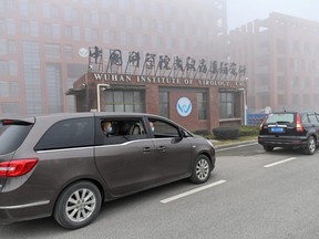 WHO team members visit the Wuhan Institute of Virology on February 3.