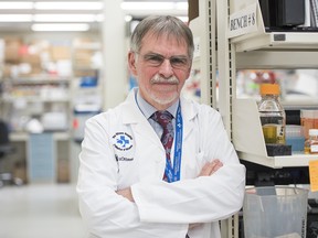 Dr. Duncan Stewart of Ottawa Hospital Research Institute, who is conducting a trial using a type of stem cell obtained from umbilical cords to treat patients made severely ill by COVID-19.