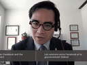 Kevin Chan, Facebook’s head of public policy in Canada, appears virtually before the House of Commons Heritage Committee on Monday, March 29, 2021.