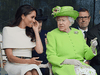 Meghan Markle with Queen Elizabeth II in 2018.