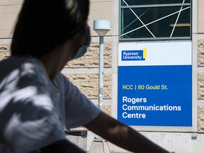 Ryerson University's Rogers Communications Centre, home of the Ryerson School of Journalism, is seen in a file photo from May 25, 2020.