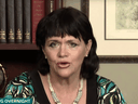 Samantha Markle gives a television interview in 2018.