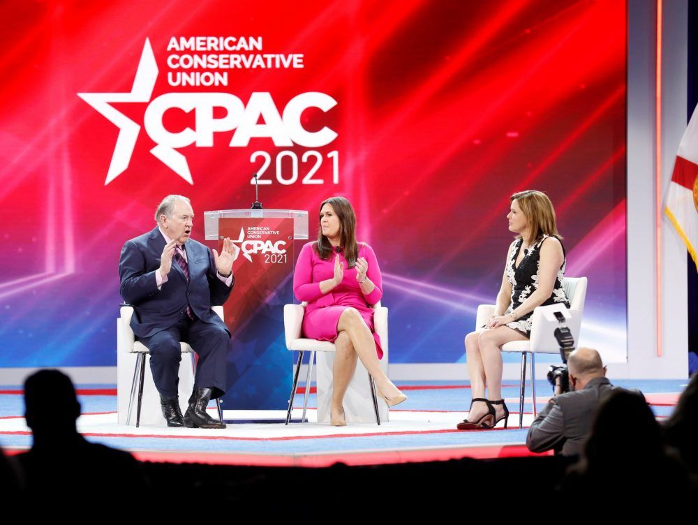 Controversy at CPAC over the stage: Is it shaped like the Norse rune ...