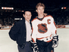 Walter Gretzky with son Wayne at the NHL all-star game in 1989.