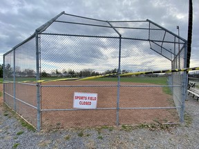 The Ontario government closed outdoor amenities such as sports fields and golf courses as they extended the province-wide lockdown Friday afternoon.