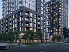 The 20-storey tower features a geo-exchange energy system and a design that brings the outdoors in.