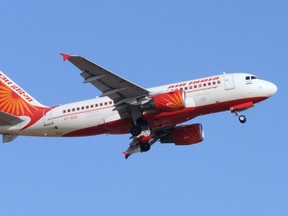 An Air India domestic flight takes off from Sardar Vallabhbhai International Airport in Ahmedabad on May 12, 2012.