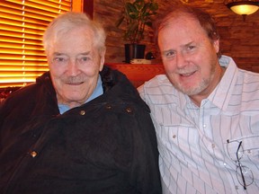 Douglas and son Matthew Fisher in 2005.