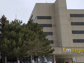 The Grey-Bruce Health Services Hospital in Owen Sound is seen in this file photo from March, 2020.