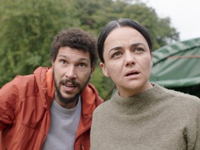 Trying to make sense of it all: Joel Fry and Hayley Squires in In the Earth.