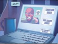 A portion of a panel from Captain America Volume 9 #28, written by Ta-Nehisi Coates, which shows the villain Red Skull lecturing viewers on his “10 rules for life.”