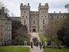 Members of the Kings Troop Royal Horse Artillery ride away from Windsor Castle on April 15, 2021. Prince Philip's funeral will take place at St George's Chapel, Windsor Castle on Saturday.