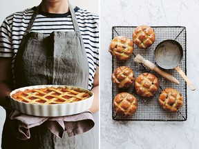 Crostata di marmellata, left, and pandiramerino from Emiko Davies' new book, Torta della Nonna