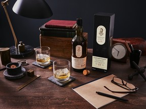 Nick Offerman and his father Ric have partnered with Lagavulin to create a special single malt scotch whisky. SUPPLIED.