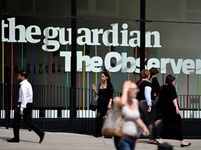 A general view of the Guardian Newspaper offices on August 21, 2013 in London, England.