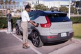 ChargePoint in-car app charging Volvo XC40 Recharge