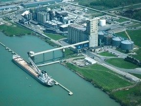ADM looking north at Port of Windsor