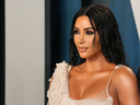 Kim Kardashian attends the 2020 Vanity Fair Oscar Party following the 92nd Oscars at The Wallis Annenberg Center for the Performing Arts in Beverly Hills on February 9, 2020. 