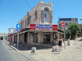 Nearly empty streets are seen in Tel Aviv on May 18.