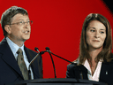 The formerly happy couple, Bill and Melinda Gates at an AIDS conference in Toronto in August 2006.