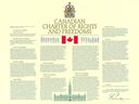 La Charte canadienne des droits et libertés.