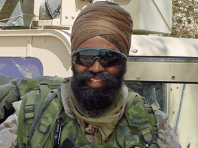 Before being elected as an MP in 2015, Harjit Sajjan spent time overseas as a Canadian military reservist, including tours in Afghanistan, pictured, and Bosnia.
