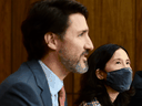 Prime Minister Justin Trudeau and Chief Public Health Officer Dr. Theresa Tam.