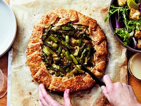 Asparagus and leek galette from Food Between Friends